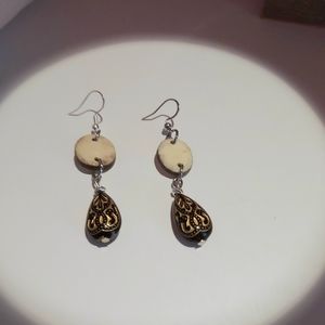 Antler slice Earrings